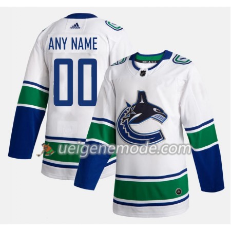 Herren Eishockey Vancouver Canucks Trikot Custom Adidas 2019-2020 Weiß Authentic